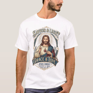 Camiseta Gráfica de Caça Vintage Jesus Thrift Stor