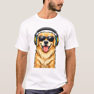 Camiseta Gráfica de Cachorrinho Adorável para Aman