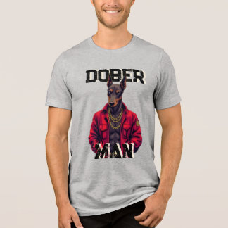 Camiseta Gráfica de Cachorro Doberman Unisex