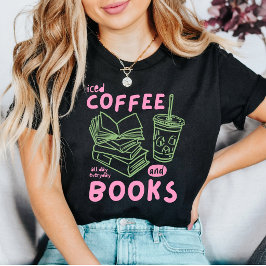 Camiseta Gráfica de Café Gelado Todos os Dias para