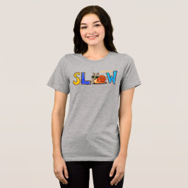 Camiseta Gráfica de Caracol Fofo e Lento