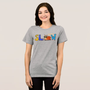 Camiseta Gráfica de Caracol Fofo e Lento