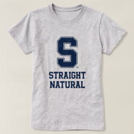 Camiseta Gráfica de Carta Universitária de Cabelo 