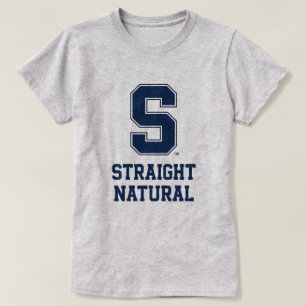 Camiseta Gráfica de Carta Universitária de Cabelo 