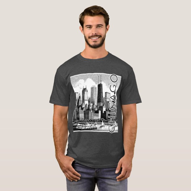 Camiseta Gráfica de Chicago (Frente Completa)