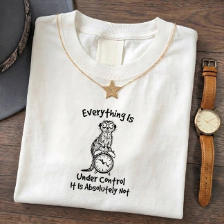 Camiseta Gráfica de Citação Engraçada do Suricata