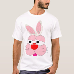 Camiseta Gráfica de Coelho de Desenho Animado Fofo