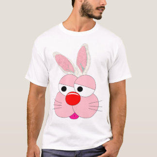 Camiseta Gráfica de Coelho de Desenho Animado Fofo