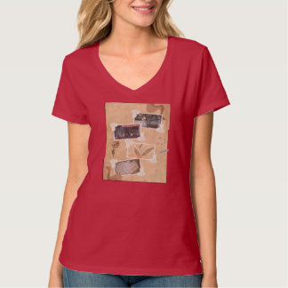 Camiseta Gráfica de Colagem de Fotos Femininas | A