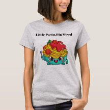 Camiseta Gráfica de Comida Divertida Little Pasta 