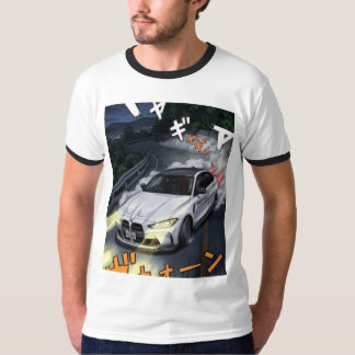 Camiseta Gráfica de Corrida de Rua BMW Anime Drift