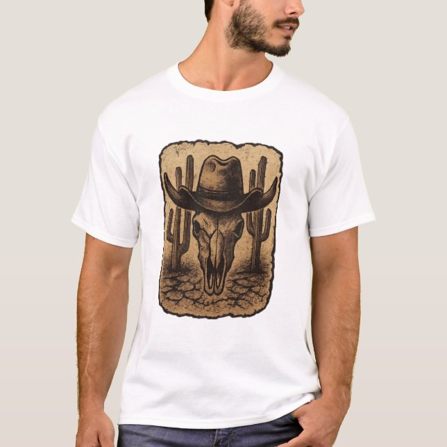 Camiseta Gráfica de Cowboy  (Frente)