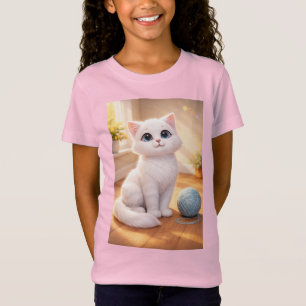 Camiseta Gráfica de Crianças Fofas Suave e Diver