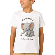 Camiseta Gráfica de Elefante Grato