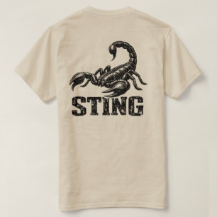 Camiseta Gráfica de Escorpião “Sting”