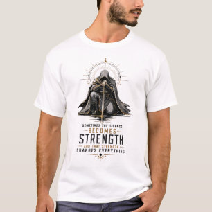 Camiseta Gráfica de Fantasia Motivacional Guerreir