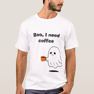 Camiseta Gráfica de Fantasma Divertido 'Buuu, Prec