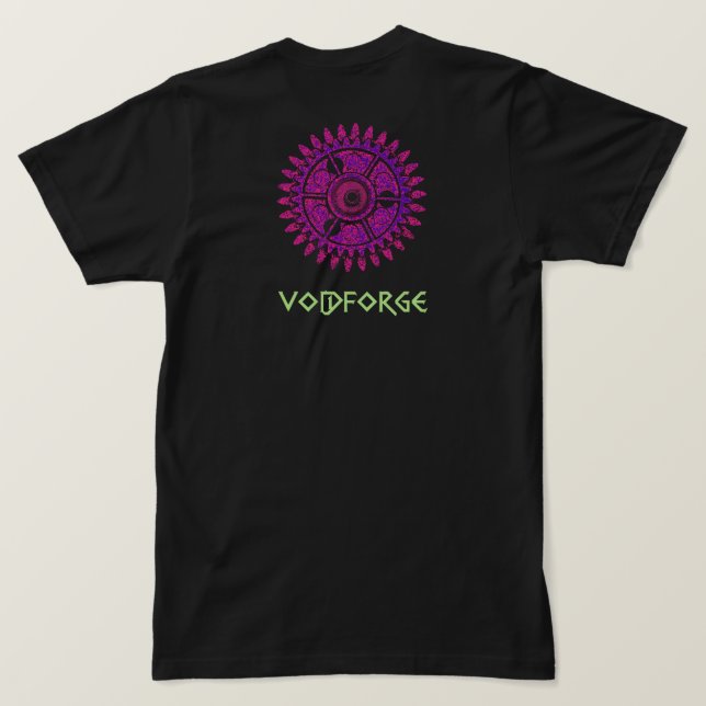 Camiseta Gráfica de Ficção Científica VoidForge Ge (Verso do Design)