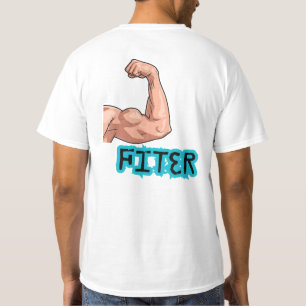 Camiseta Gráfica de Flexão de Bíceps "FITER" Motiv