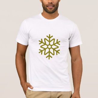 Camiseta Gráfica de Floco de Neve Minimalista
