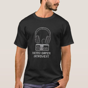 Camiseta Gráfica de Fones de Ouvido para Jogos dos