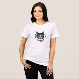 Camiseta Gráfica de Gata Mãe para Mulheres