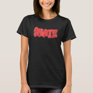 Camiseta Gráfica de Grafite de Skate Garoto Legal Garota Re