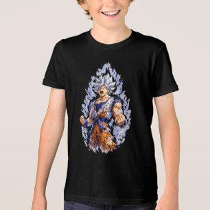 Camiseta Gráfica de Guerreiro Inspirada em Anime –