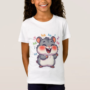 Camiseta Gráfica de Hamster Rindo Ha Ha Meme Crian