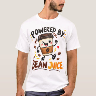 Camiseta Gráfica de Humor de Café Bean Juice