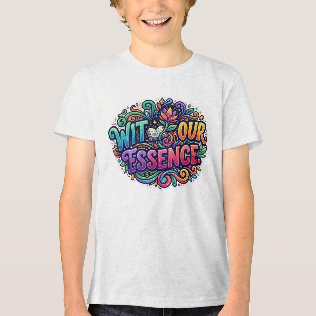 Camiseta Gráfica de Humor Inteligente – Com Nossa  (Frente)