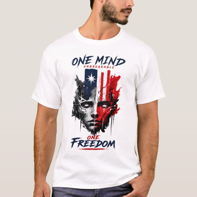 Camiseta Gráfica de Liberdade Patriótica (Frente)