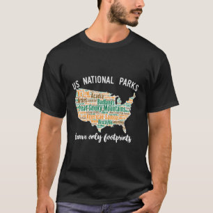 Camiseta Gráfica de Longa Folha do Mapa do Parque