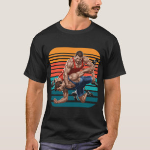 Camiseta Gráfica de Luta Livre Universitária Atlet