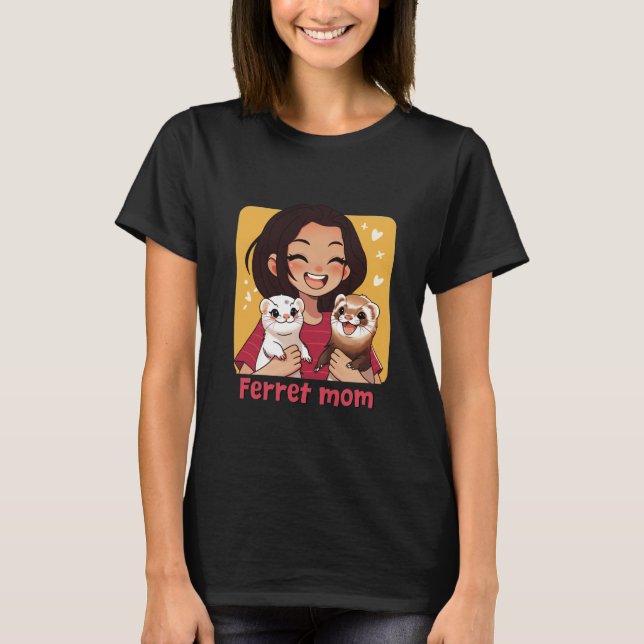 Camiseta Gráfica de Mãe de Furão (Frente)