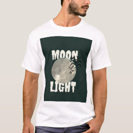 Camiseta Gráfica de Morcegos à Luz da Lua no Hallo