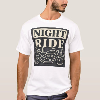 Camiseta Gráfica de Motoqueiro Urbano de Passeio N