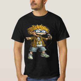 Camiseta Gráfica de Personagem de Desenho Animado 