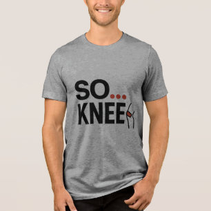 Camiseta Gráfica de Piada ENGRAÇADA no JOELHO
