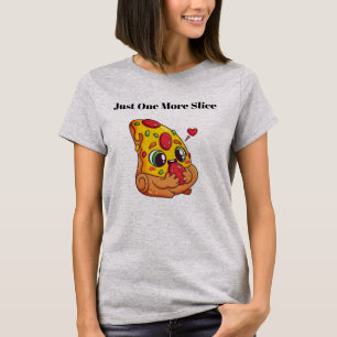 Camiseta Gráfica de Pizza Só Mais Uma Fatia