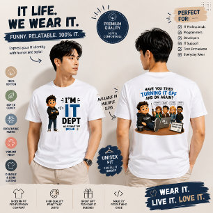 Camiseta Gráfica de Programador e Suporte Técnico
