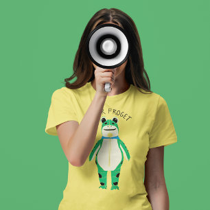 Camiseta Gráfica de Protesto de Fantasia de Sapo com Legend