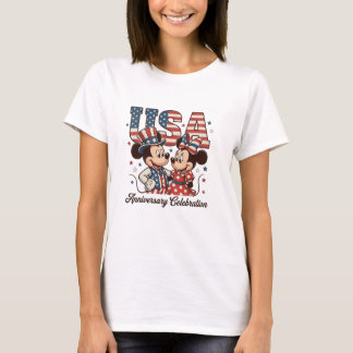Camiseta Gráfica de Rato Patriótico Retro, EUA Vin