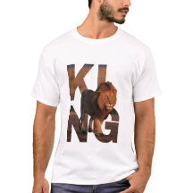 Camiseta Gráfica de Rei Leão Moderno - Tipografia 