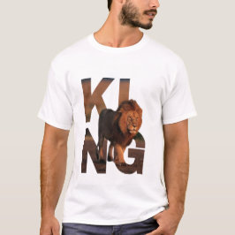 Camiseta Gráfica de Rei Leão Moderno - Tipografia 