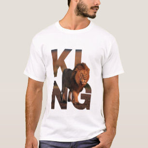 Camiseta Gráfica de Rei Leão Moderno - Tipografia 