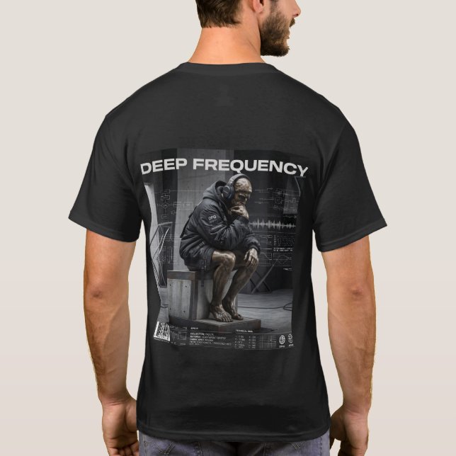 Camiseta Gráfica de Tecnologia de Frequência Profu (Verso)