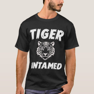 Camiseta Gráfica de Tigre Indomável – S Animais Se