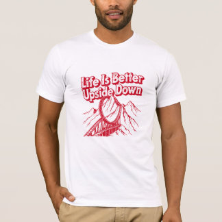 Camiseta Gráfica de Tipografia Vida de Cabeça para