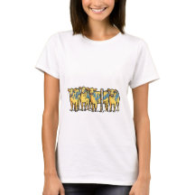 Camiseta Gráfica de Vaca Novidade Cheira a Dinheir